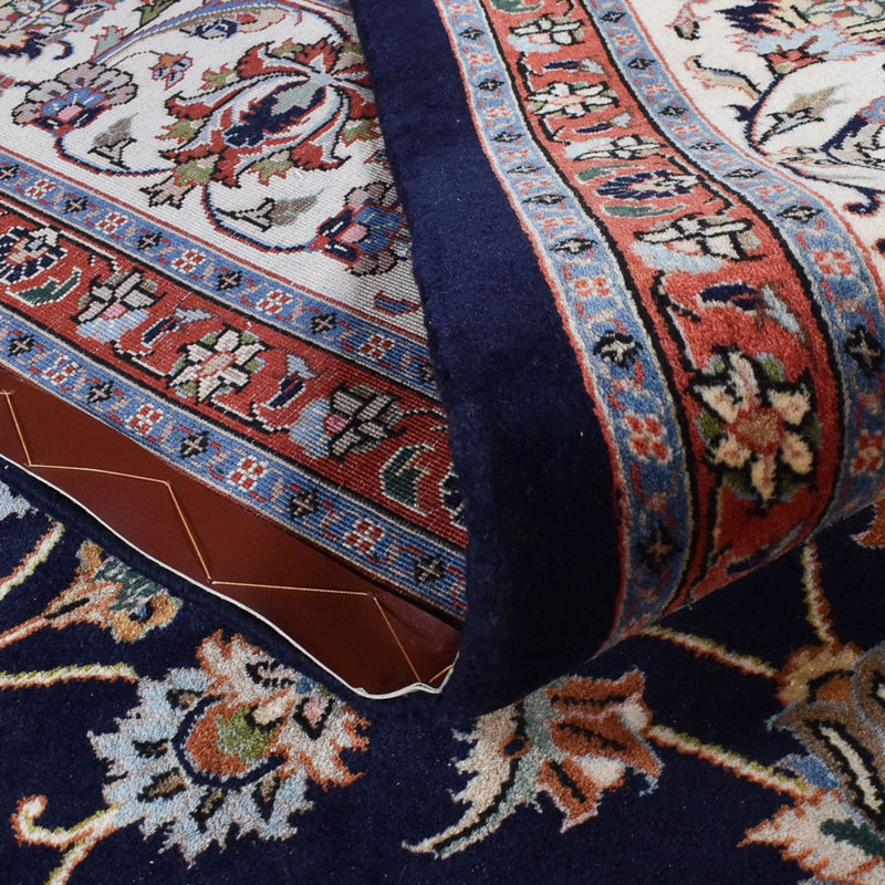 Alfombra persa - Clásica - Real - 345 x 248 cm - azul oscuro