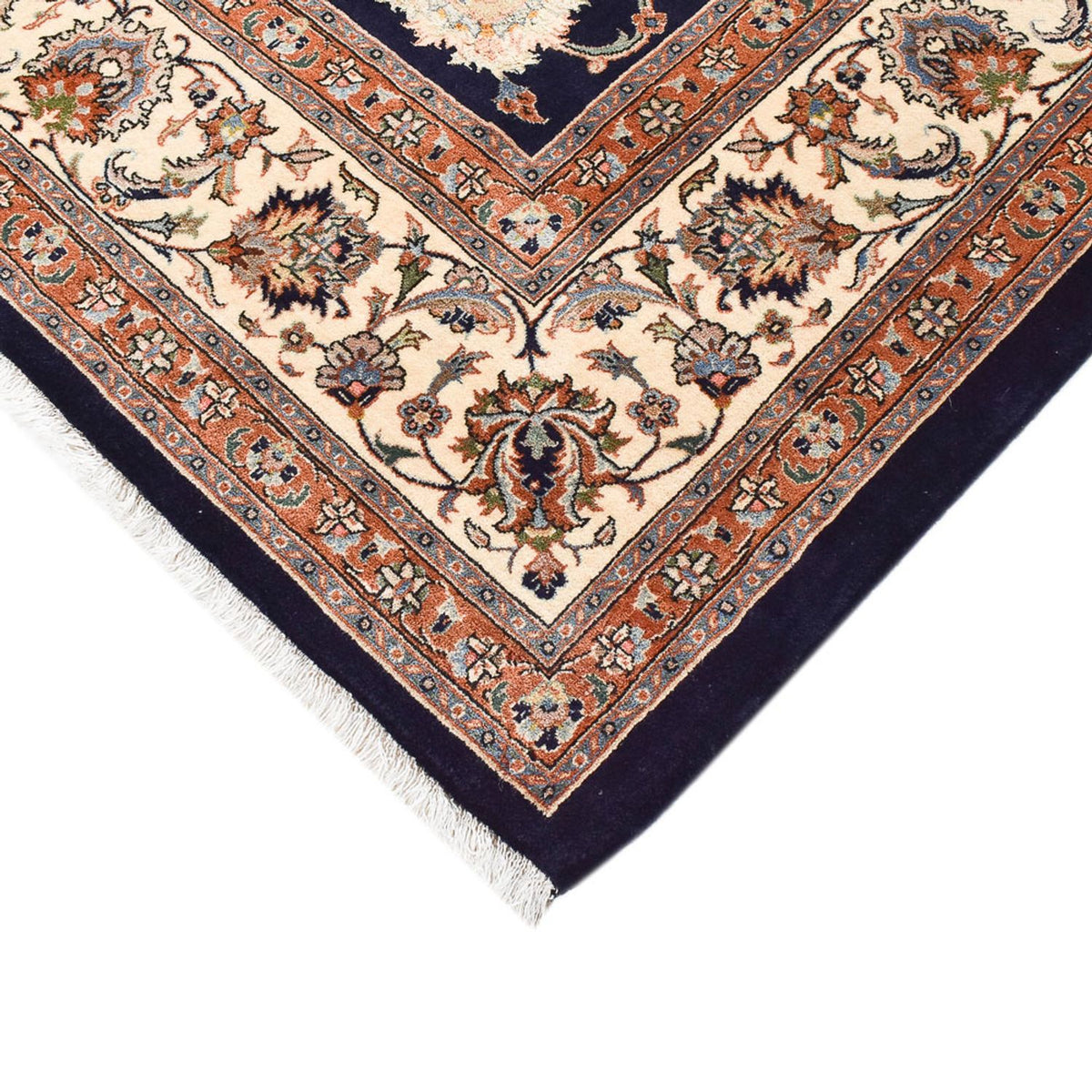 Alfombra persa - Clásica - Real - 332 x 254 cm - azul oscuro
