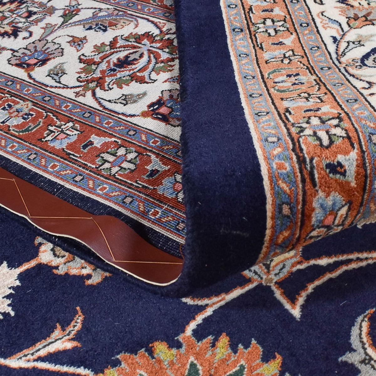 Alfombra persa - Clásica - Real - 332 x 254 cm - azul oscuro