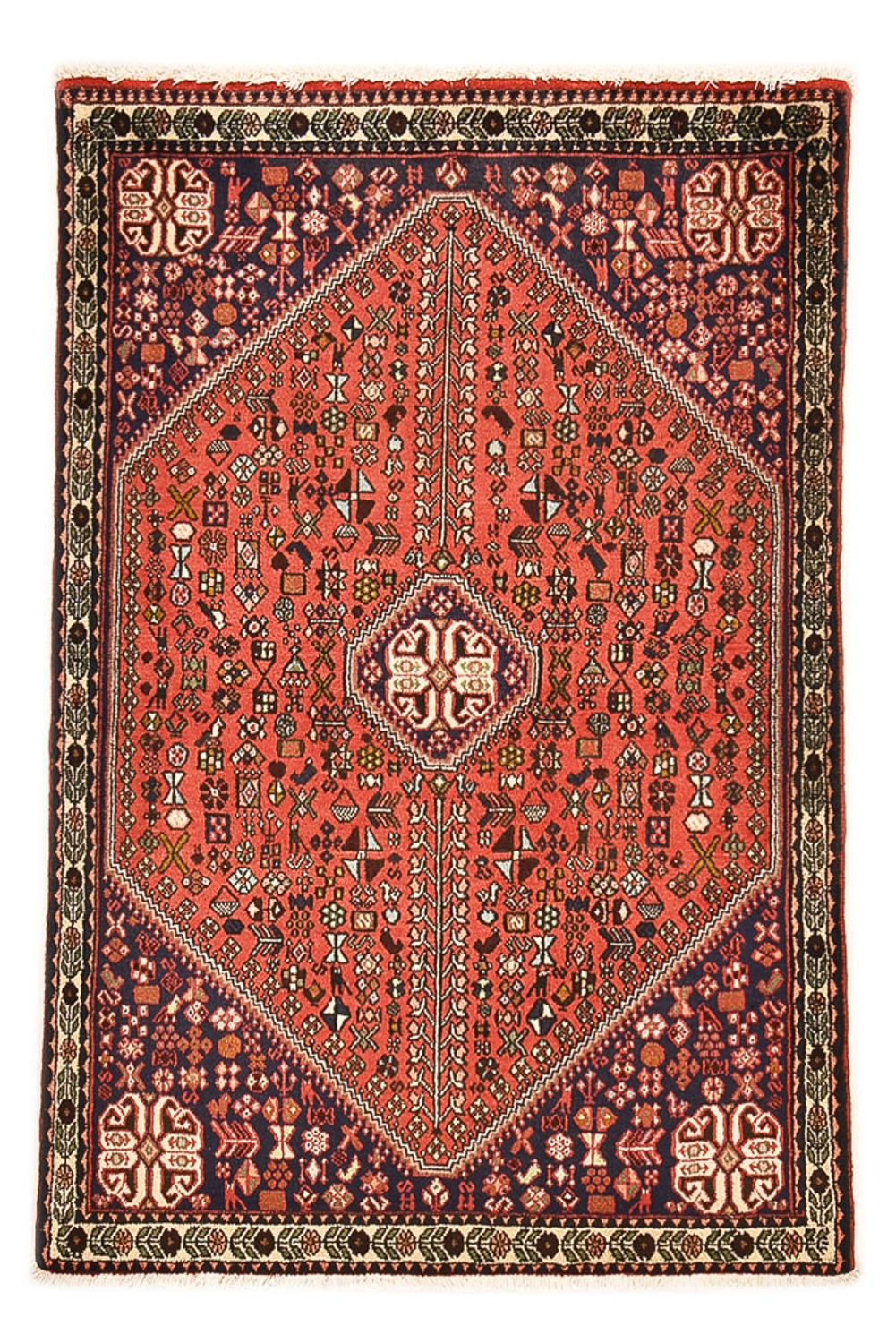 Alfombra persa - Nómada - 145 x 98 cm - rojo