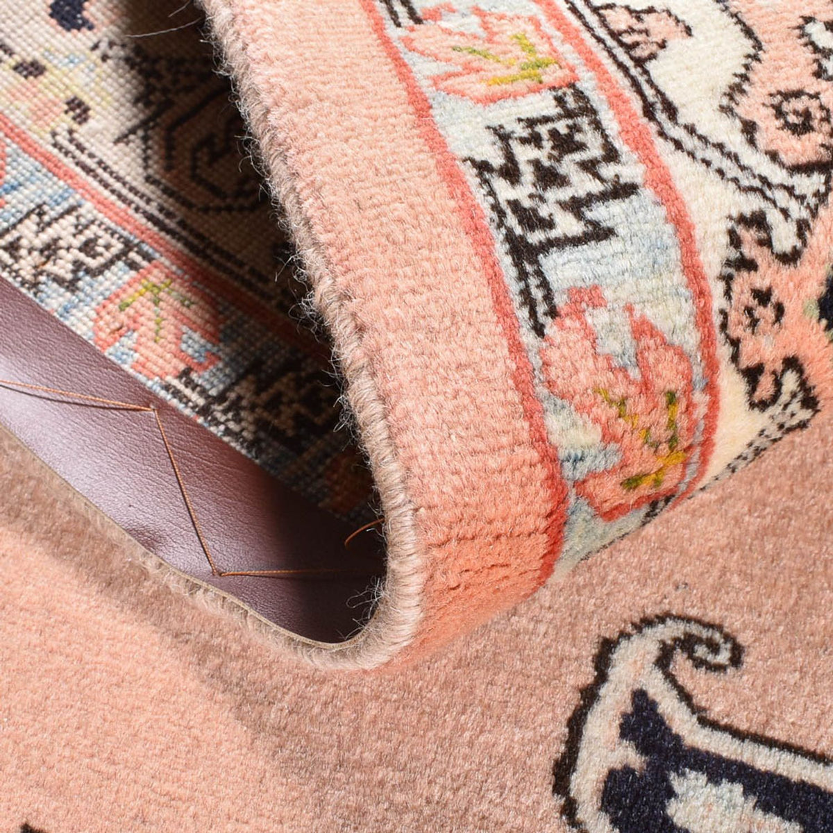 Alfombra persa - Nómada - 205 x 140 cm - rosa