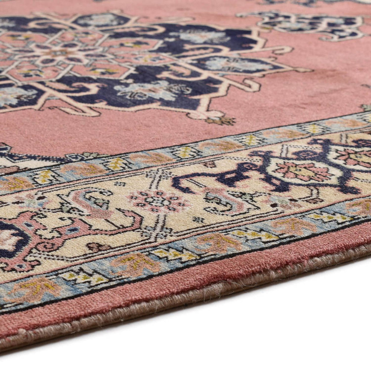 Alfombra persa - Nómada - 202 x 148 cm - rosa