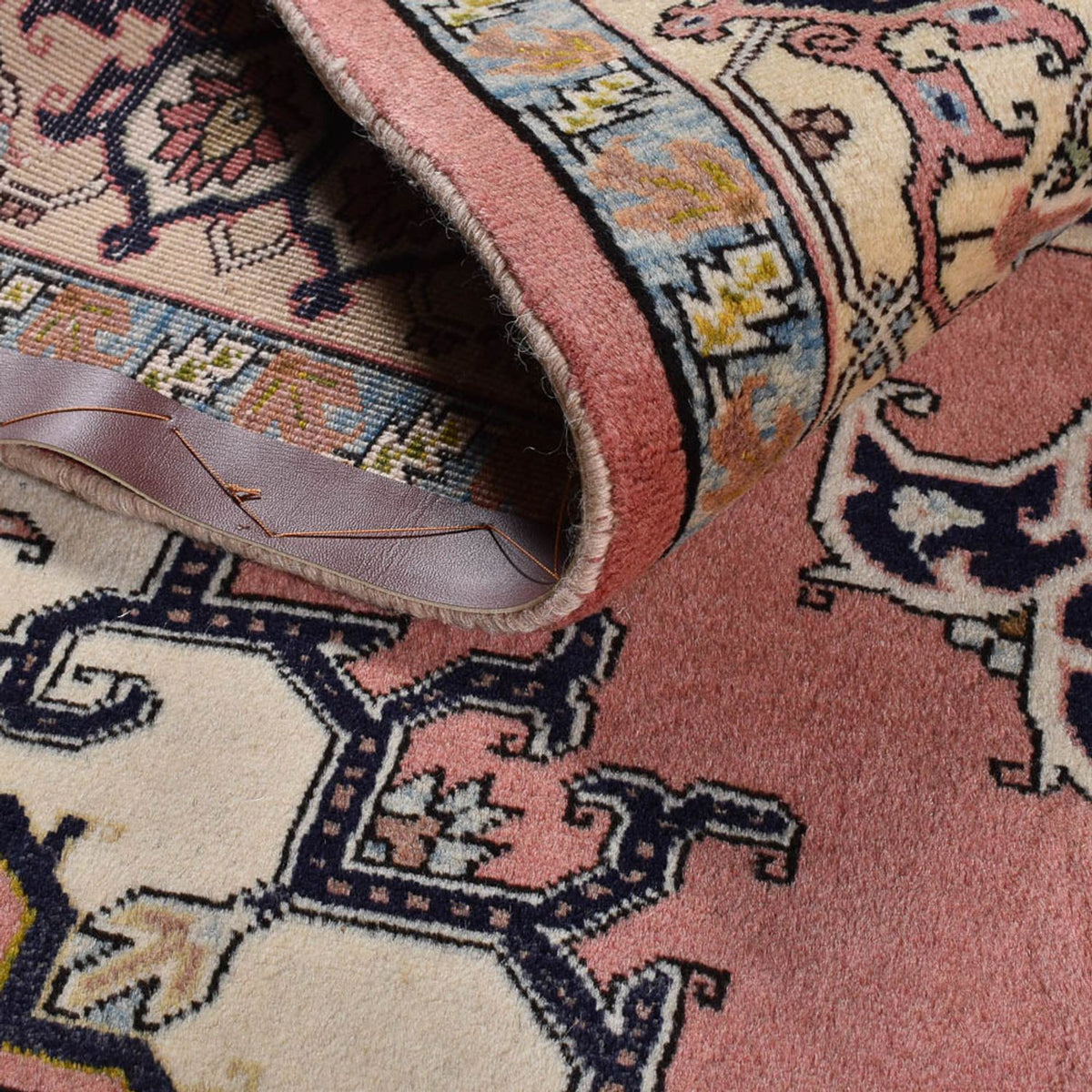 Alfombra persa - Nómada - 202 x 148 cm - rosa