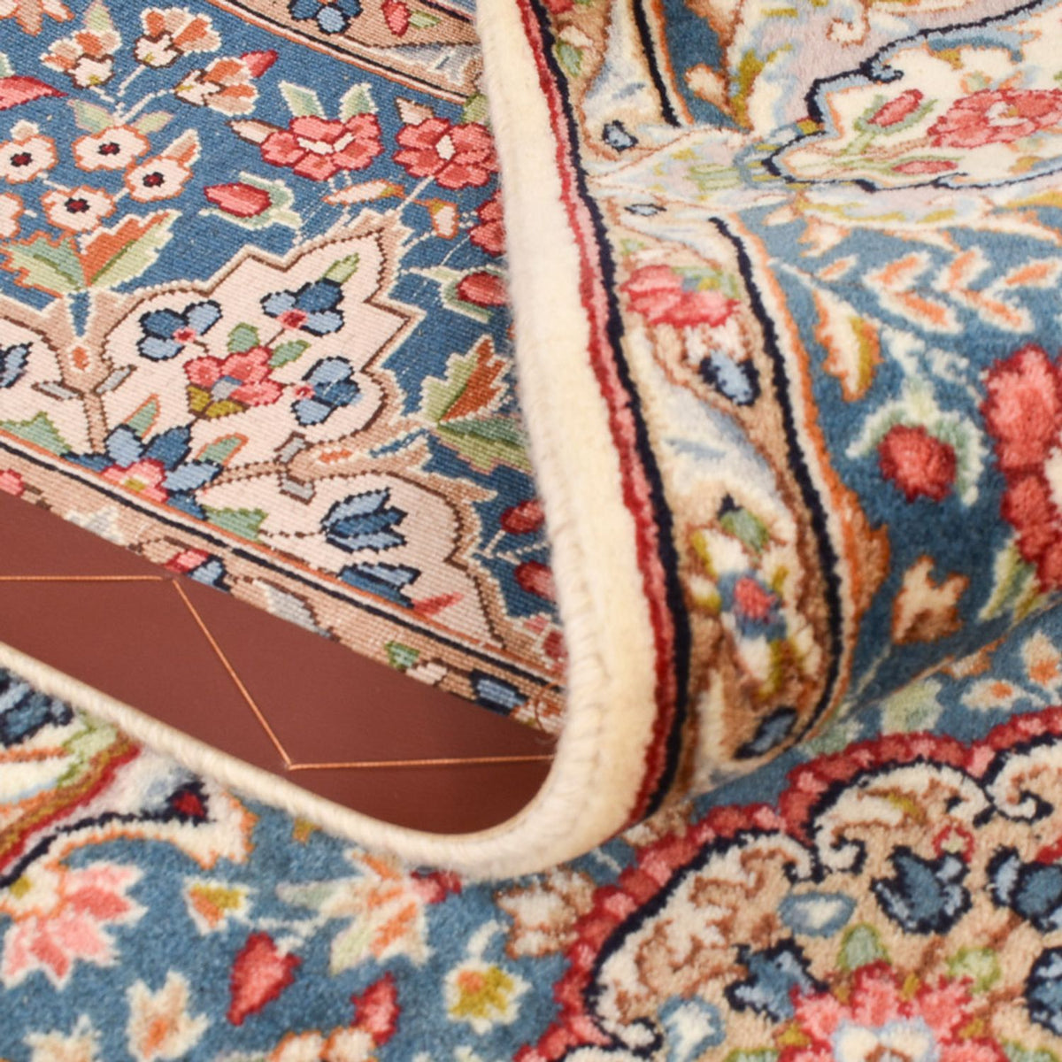 Alfombra persa - Real - 242 x 150 cm - beige oscuro