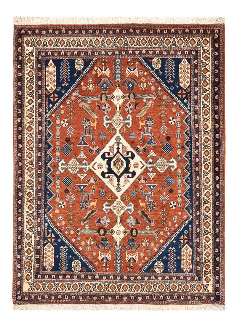Alfombra Gabbeh - Persa Kashkuli - 157 x 113 cm - multicolor