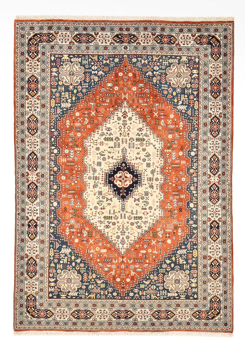 Alfombra Gabbeh - Persa Kashkuli - 205 x 147 cm - multicolor