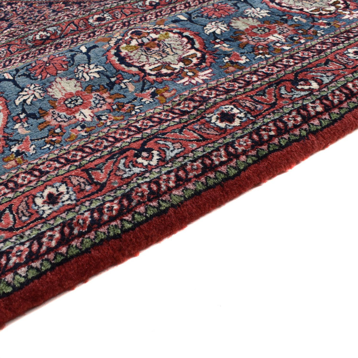 Alfombra persa - Bidjar - 395 x 302 cm - rojo oscuro