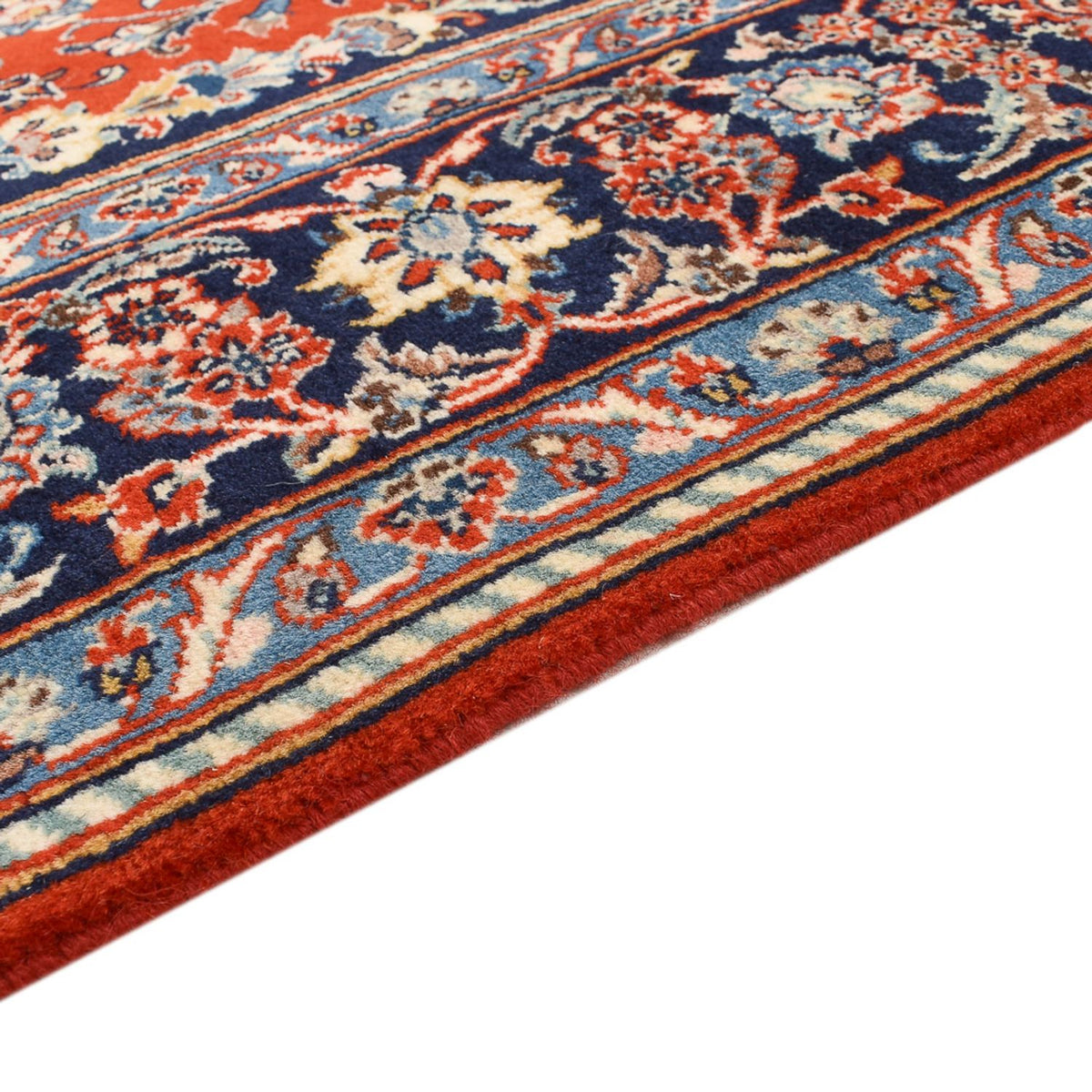Alfombra persa - Keshan - 220 x 141 cm - rojo