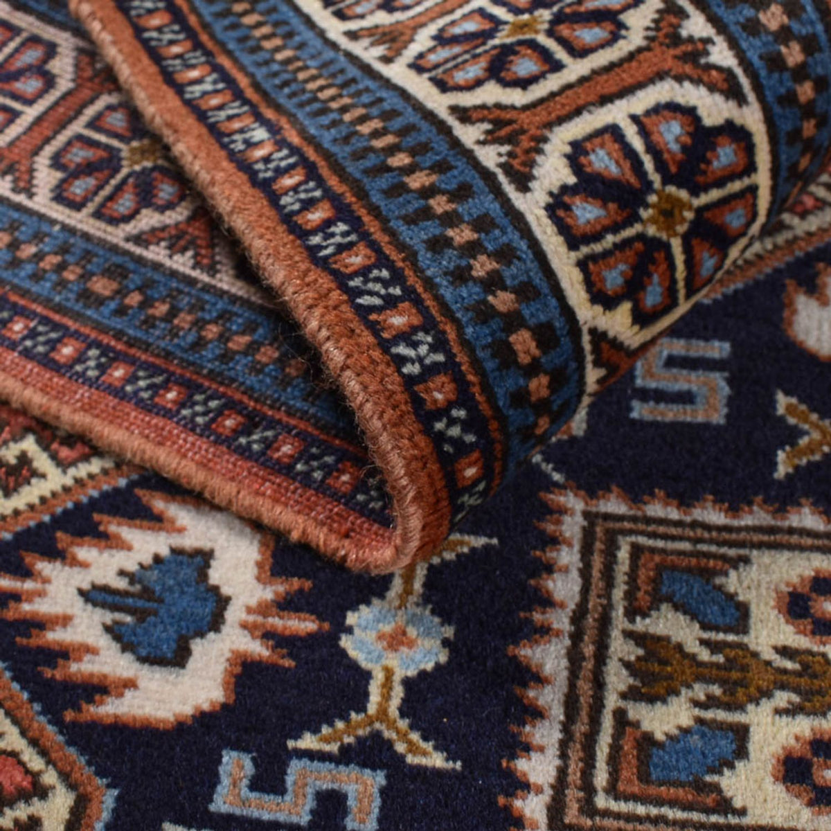 Alfombra persa - Keshan - 183 x 130 cm - rojo claro