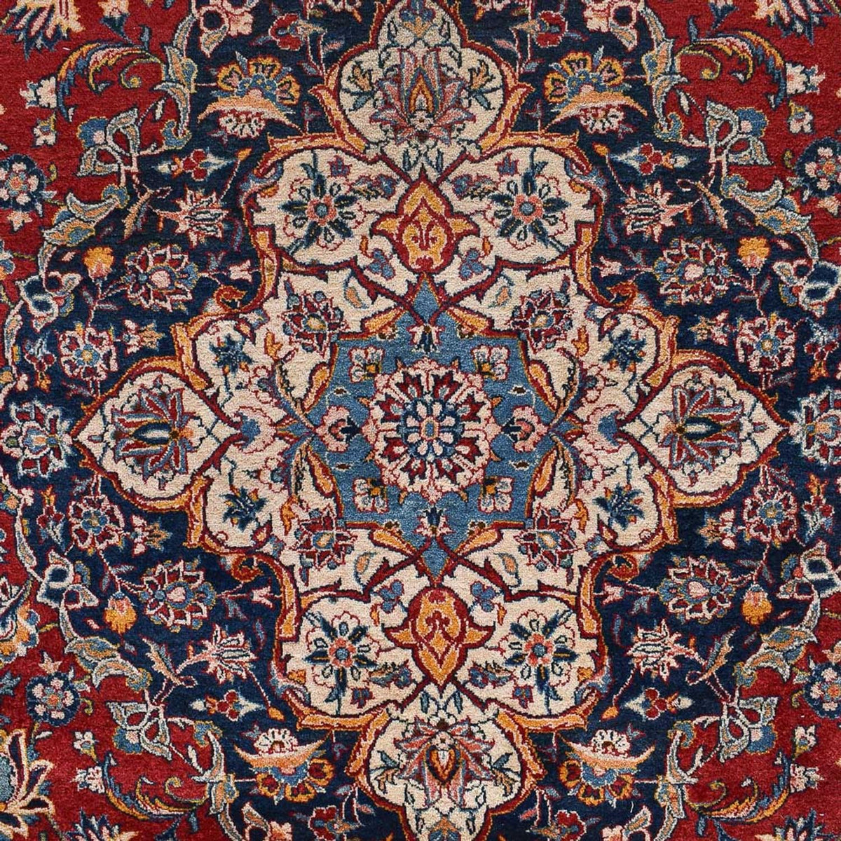 Alfombra persa - Keshan - Real - 437 x 318 cm - rojo