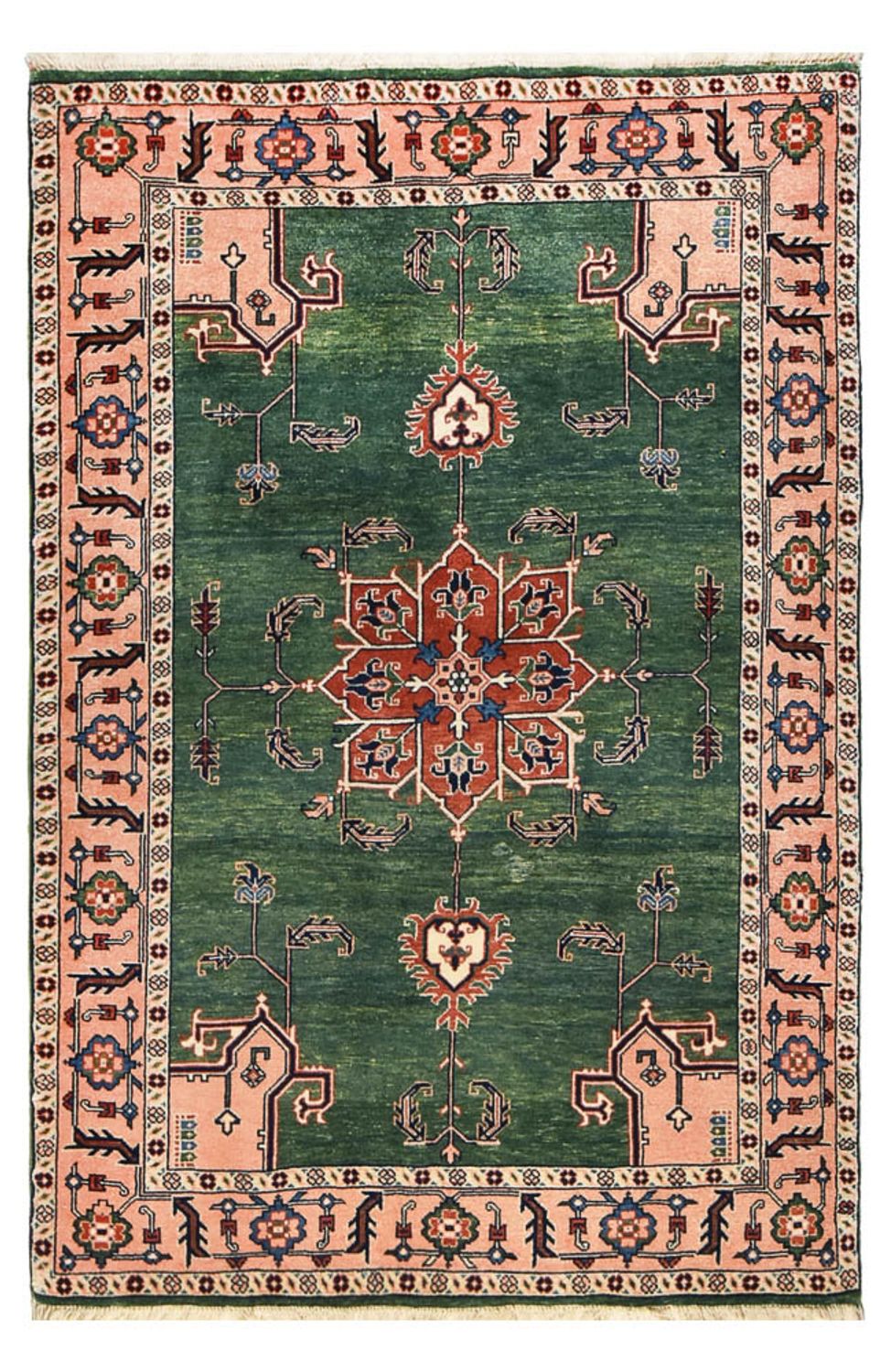 Alfombra persa - Nómada - 224 x 143 cm - verde