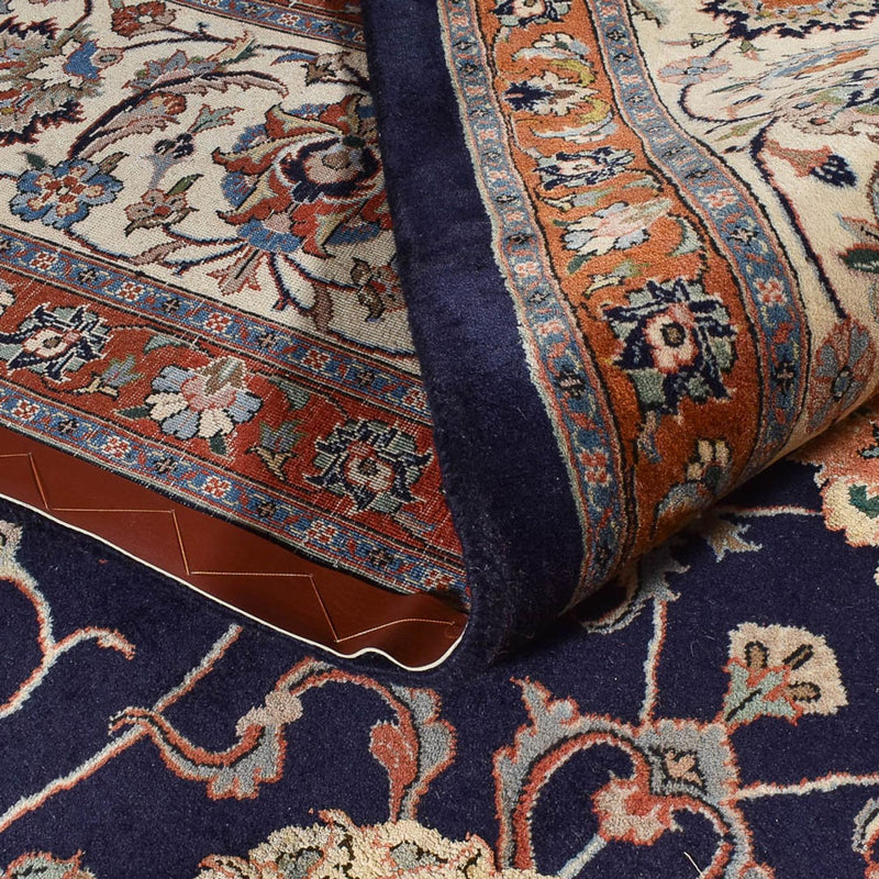 Alfombra persa - Clásica - Real - 394 x 304 cm - azul oscuro