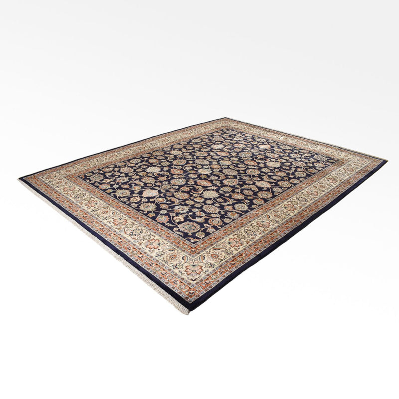 Alfombra persa - Clásica - Real - 377 x 298 cm - azul oscuro