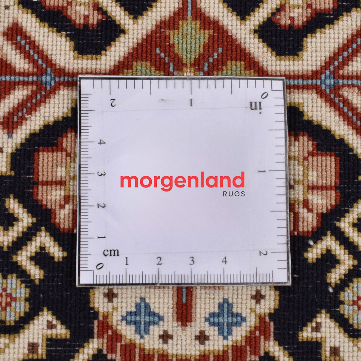 Alfombra de pasillo Alfombra Persa - Ghom - Royal - 205 x 50 cm - beige oscuro