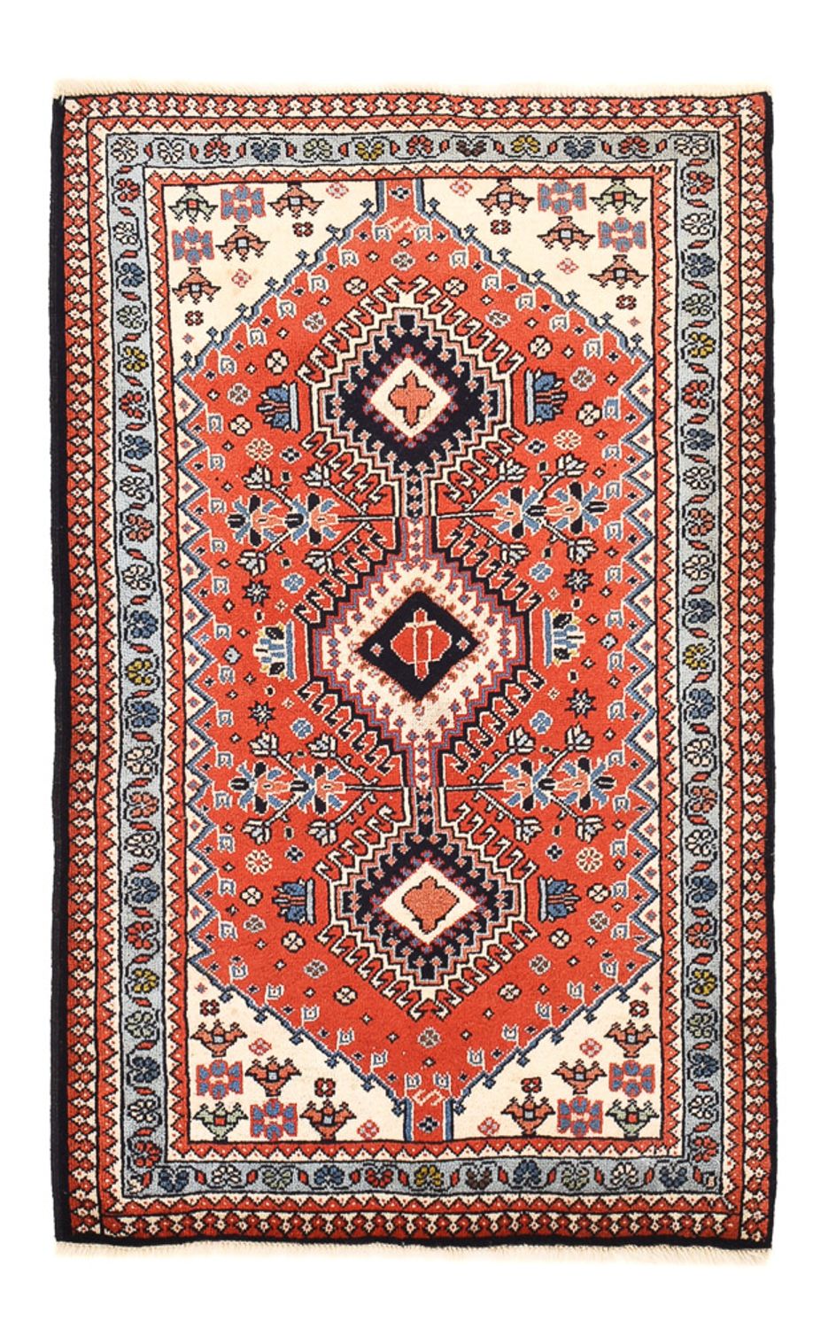 Alfombra persa - Nómada - 121 x 75 cm - rojo