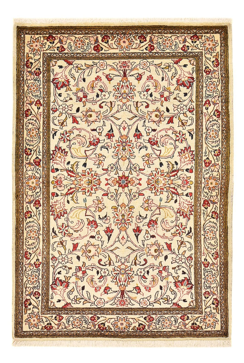 Alfombra persa - Ghom - 156 x 106 cm - crema