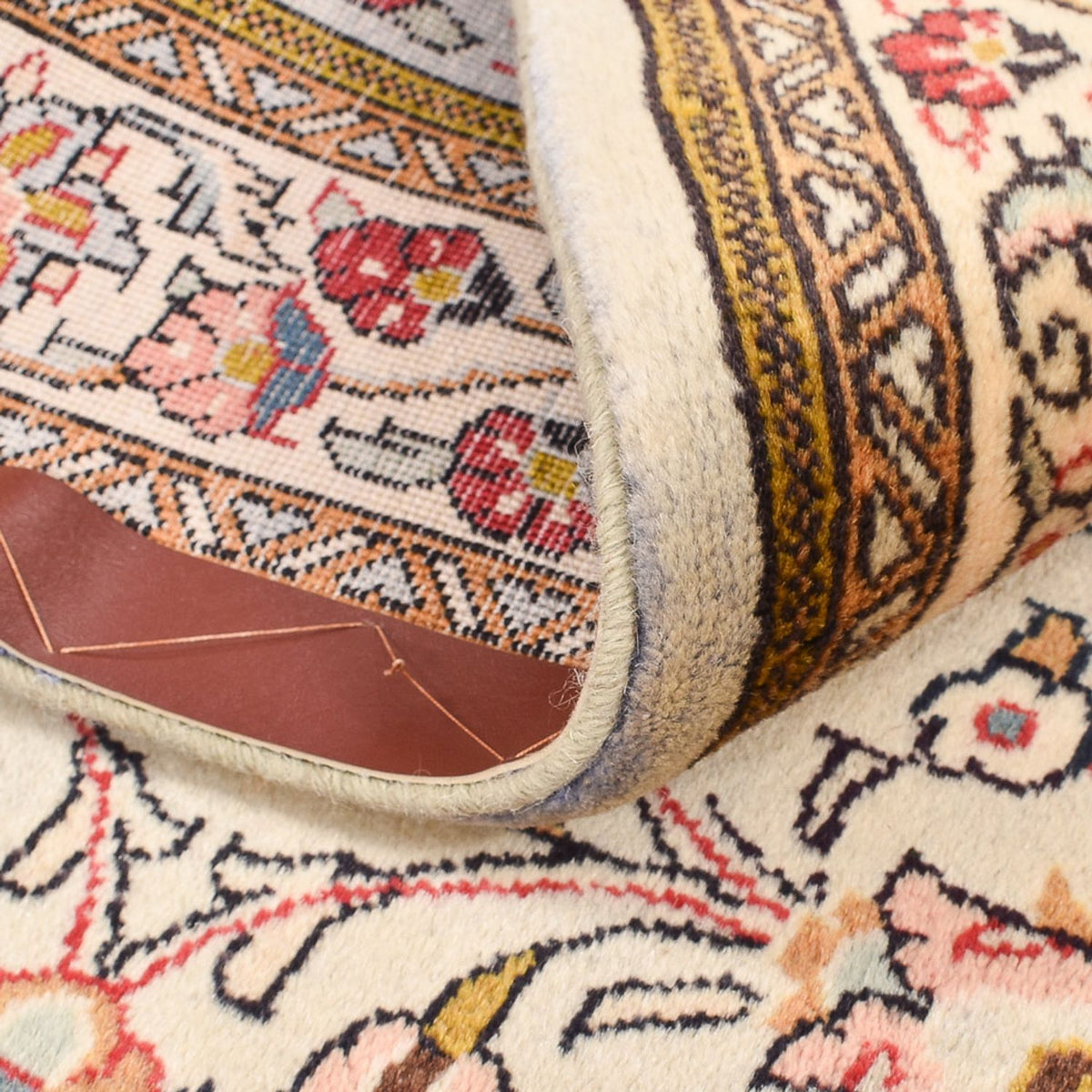 Alfombra persa - Ghom - 156 x 106 cm - crema