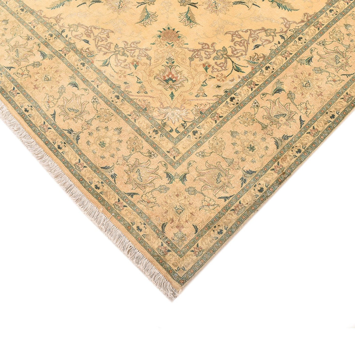 Alfombra Persa - Tabriz - Real cuadrado  - 200 x 190 cm - amarillo