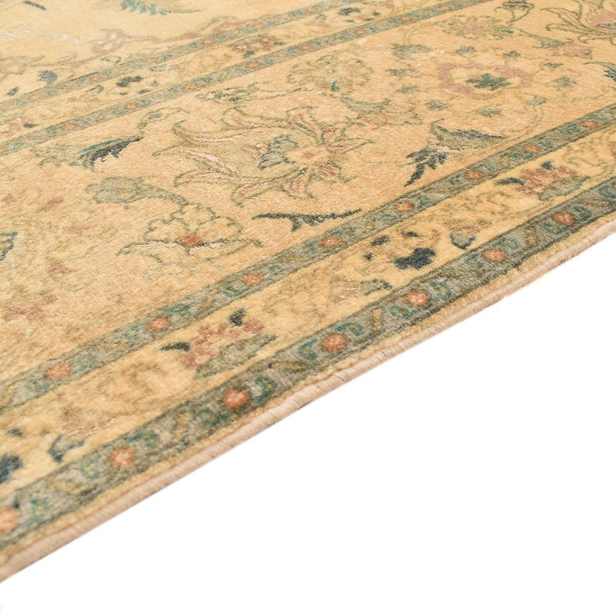 Alfombra Persa - Tabriz - Real cuadrado  - 200 x 190 cm - amarillo