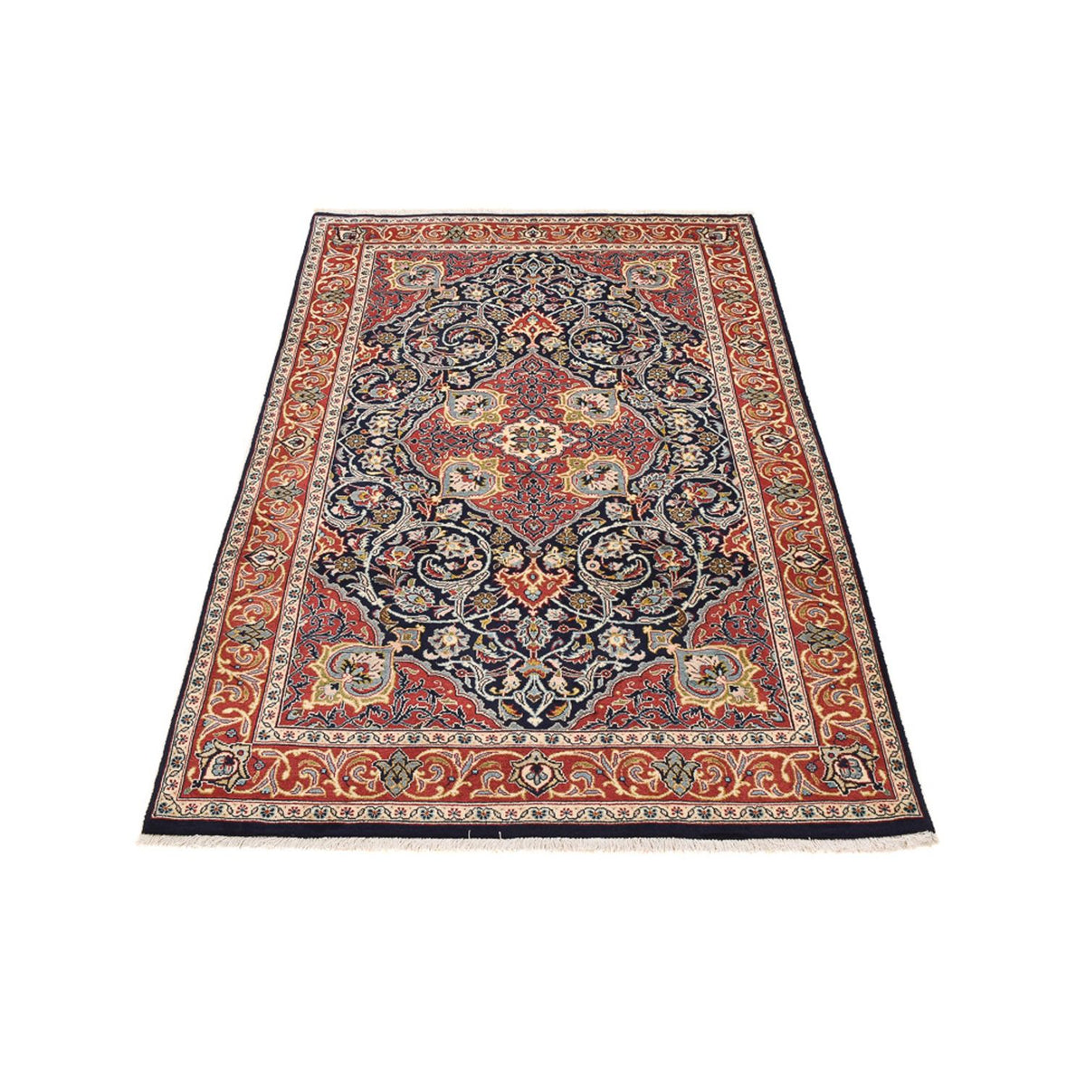 Alfombra persa - Ghom - 198 x 120 cm - multicolor