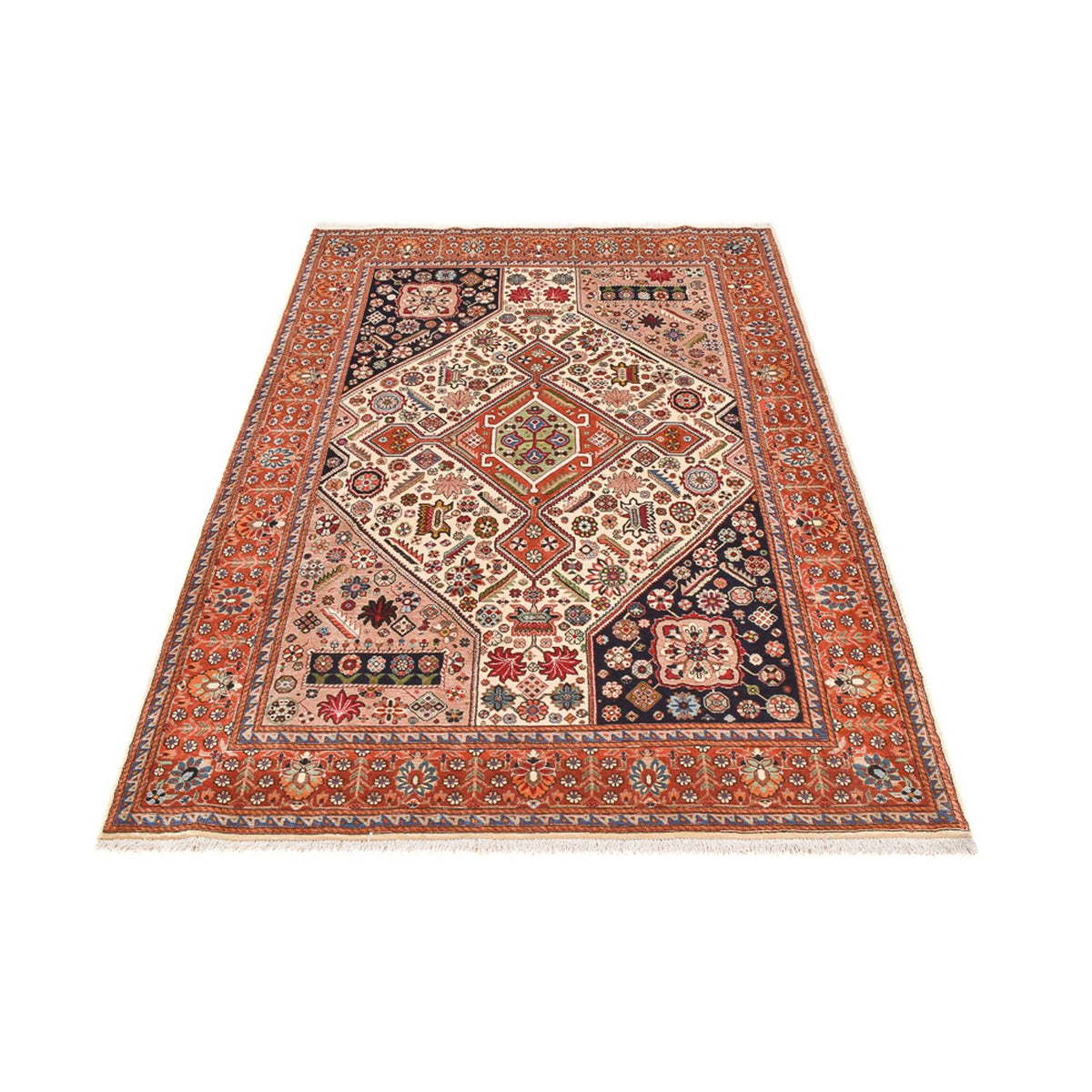 Alfombra Gabbeh - Persa Kashkuli - 218 x 142 cm - multicolor