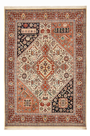 Alfombra Gabbeh - Persa Kashkuli - 215 x 146 cm - multicolor