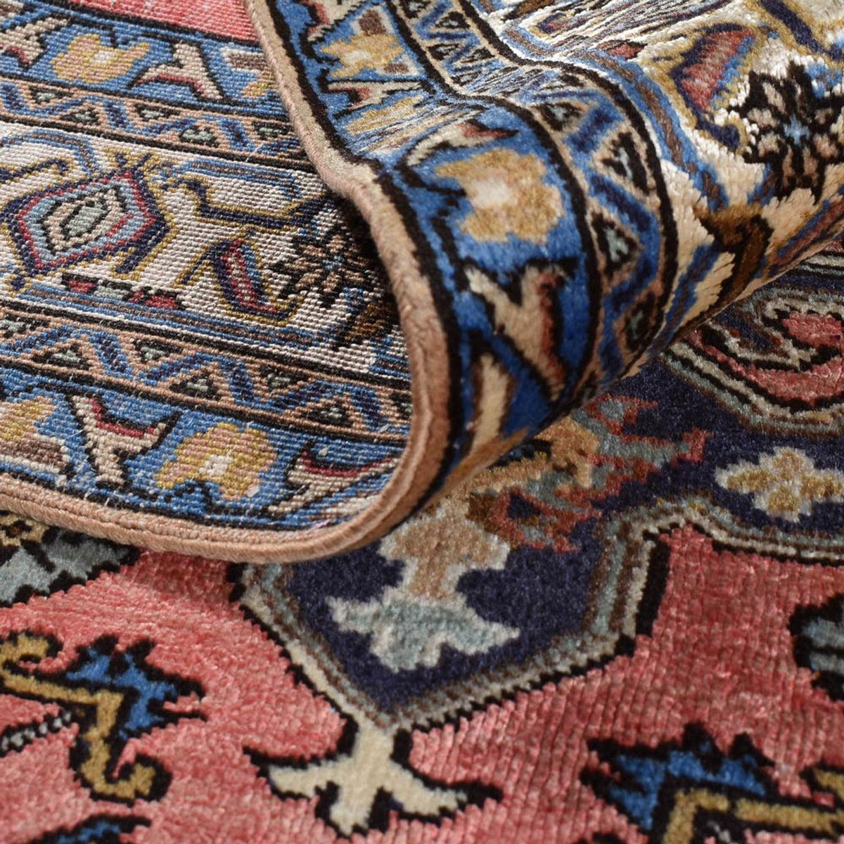 Alfombra persa - Nómada - 196 x 133 cm - rojo claro