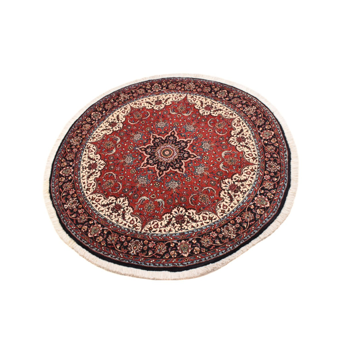 Alfombra persa - Bidjar redondo - 150 x 150 cm - rojo