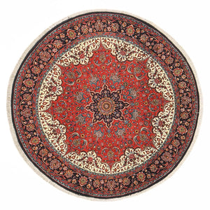 Alfombra persa - Bidjar redondo  - 150 x 150 cm - rojo