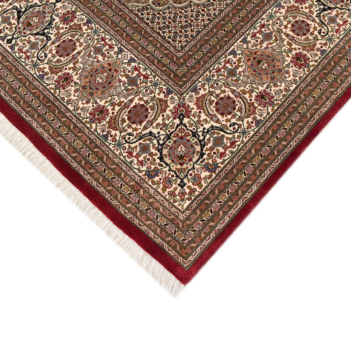 Alfombra Persa - Tabriz - Real - 410 x 302 cm - beige oscuro
