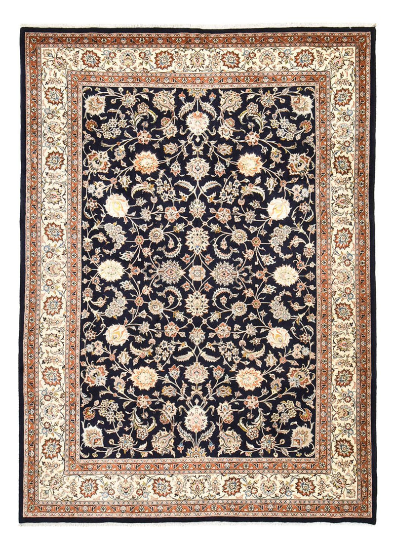 Alfombra persa - Clásica - Real - 349 x 248 cm - azul oscuro