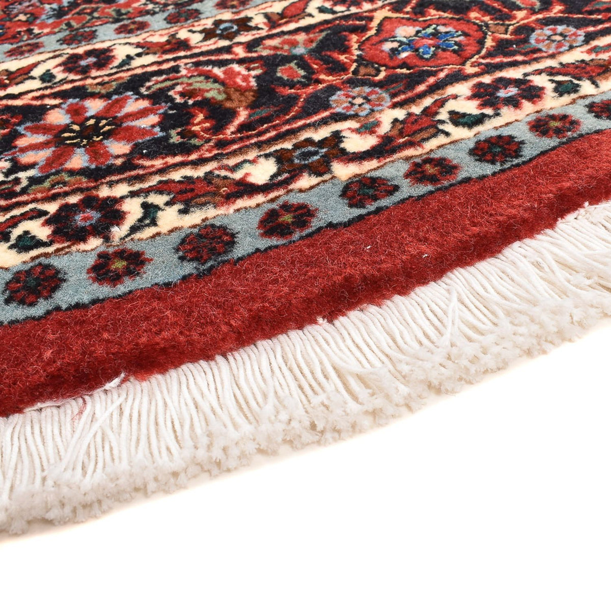 Alfombra persa - Bidjar redondo - 150 x 150 cm - rojo oscuro