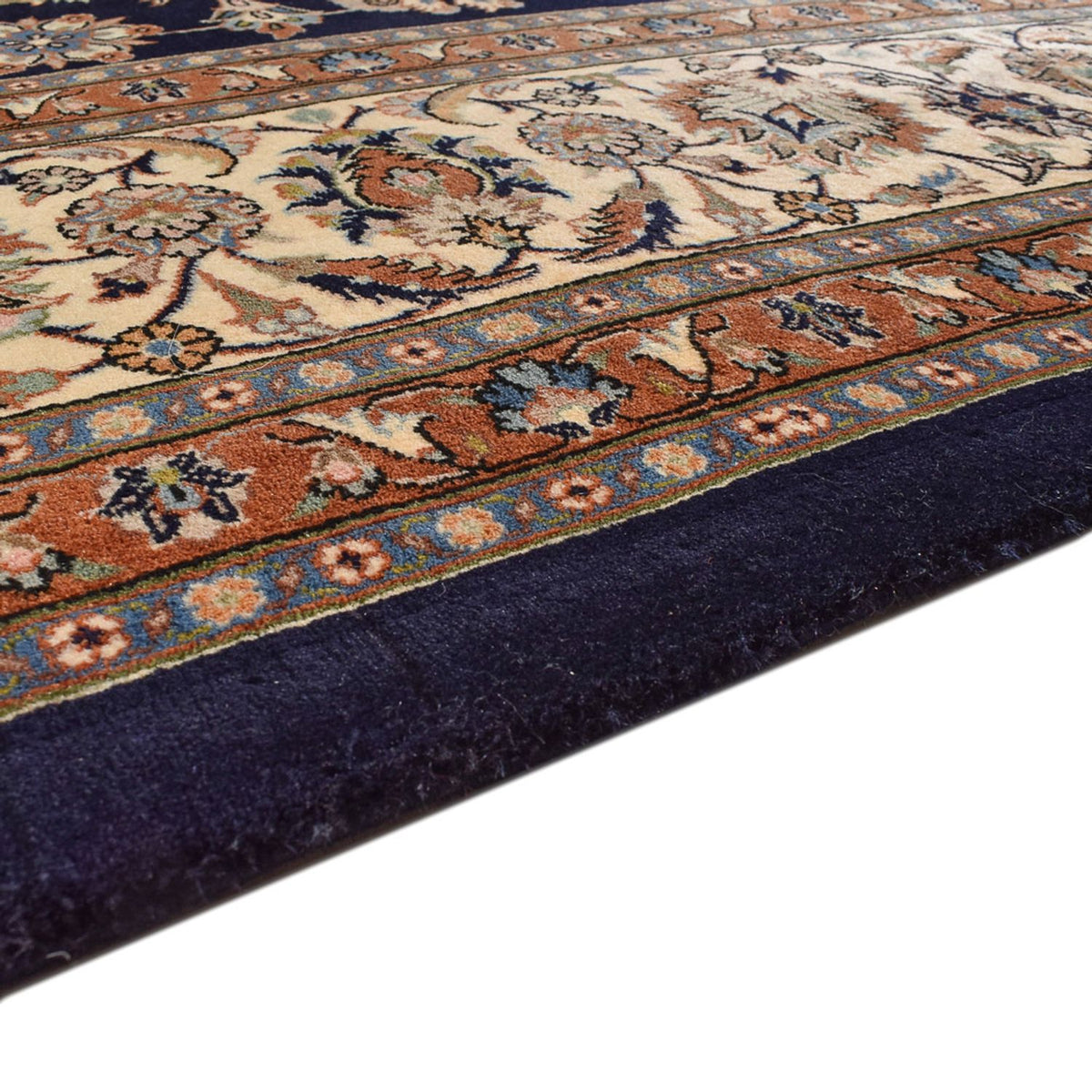 Alfombra persa - Clásica - Real - 390 x 297 cm - azul oscuro