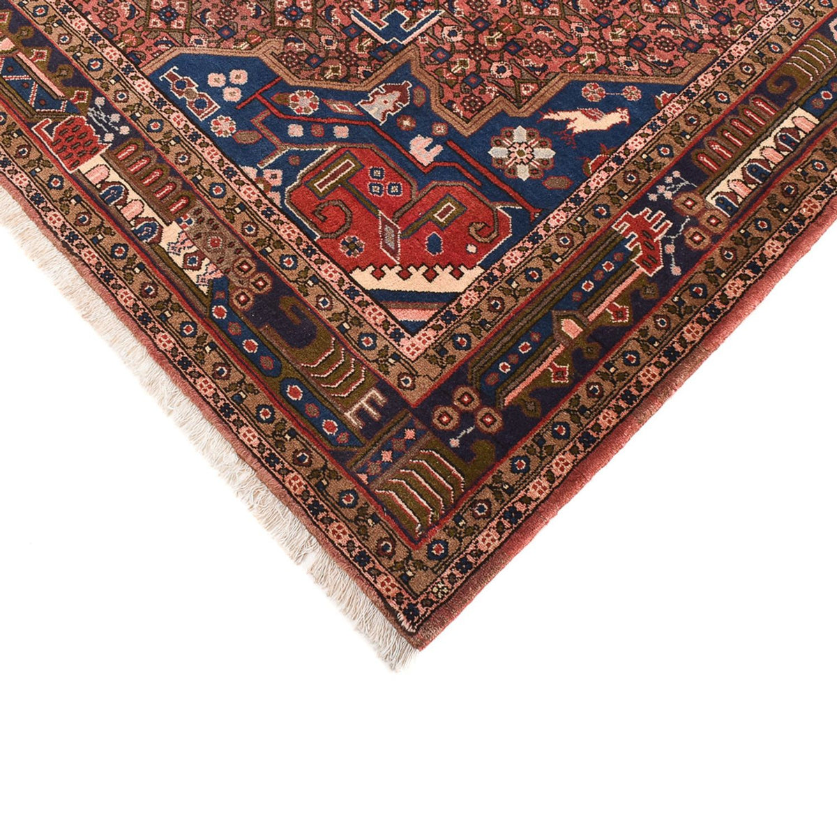Alfombra persa - Nómada - 286 x 206 cm - rojo oscuro