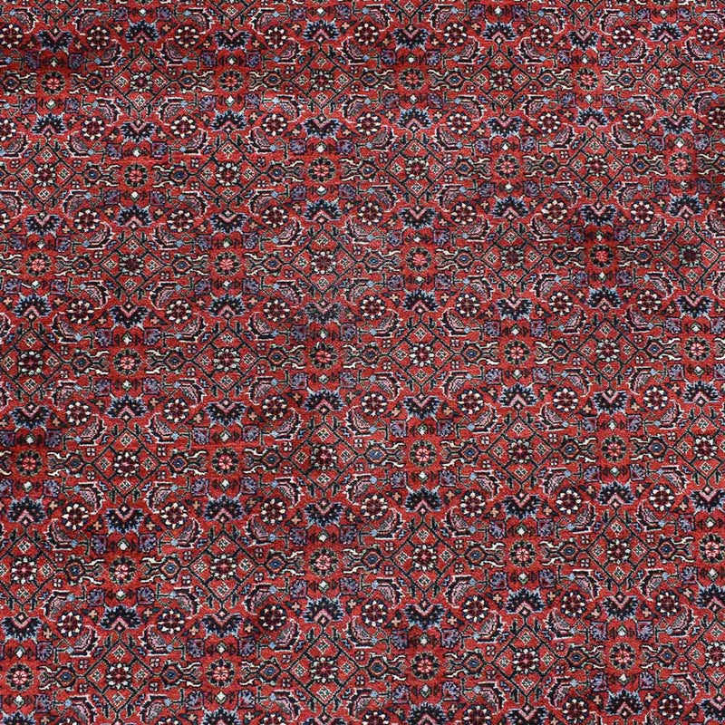Alfombra persa - Bidjar - 490 x 350 cm - rojo burdeos