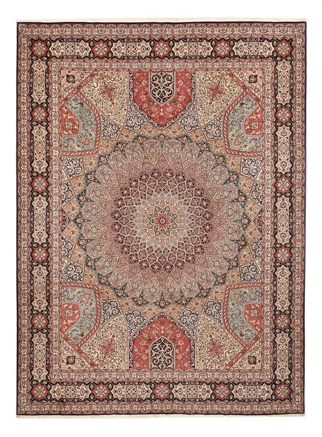 Alfombra Persa - Tabriz - Real - 400 x 303 cm - beige oscuro