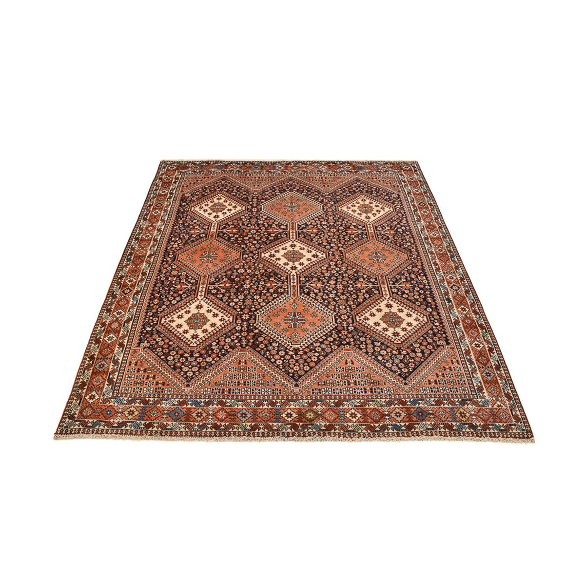 Alfombra persa - Nómada - 240 x 196 cm - óxido