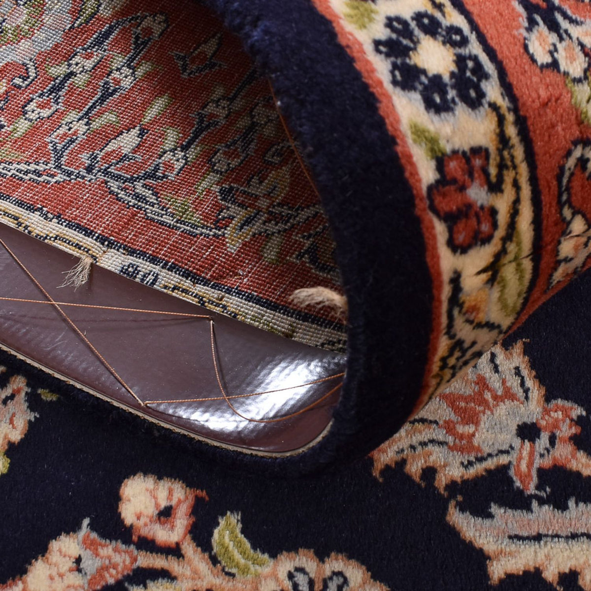 Alfombra persa - Clásica - 203 x 142 cm - azul oscuro