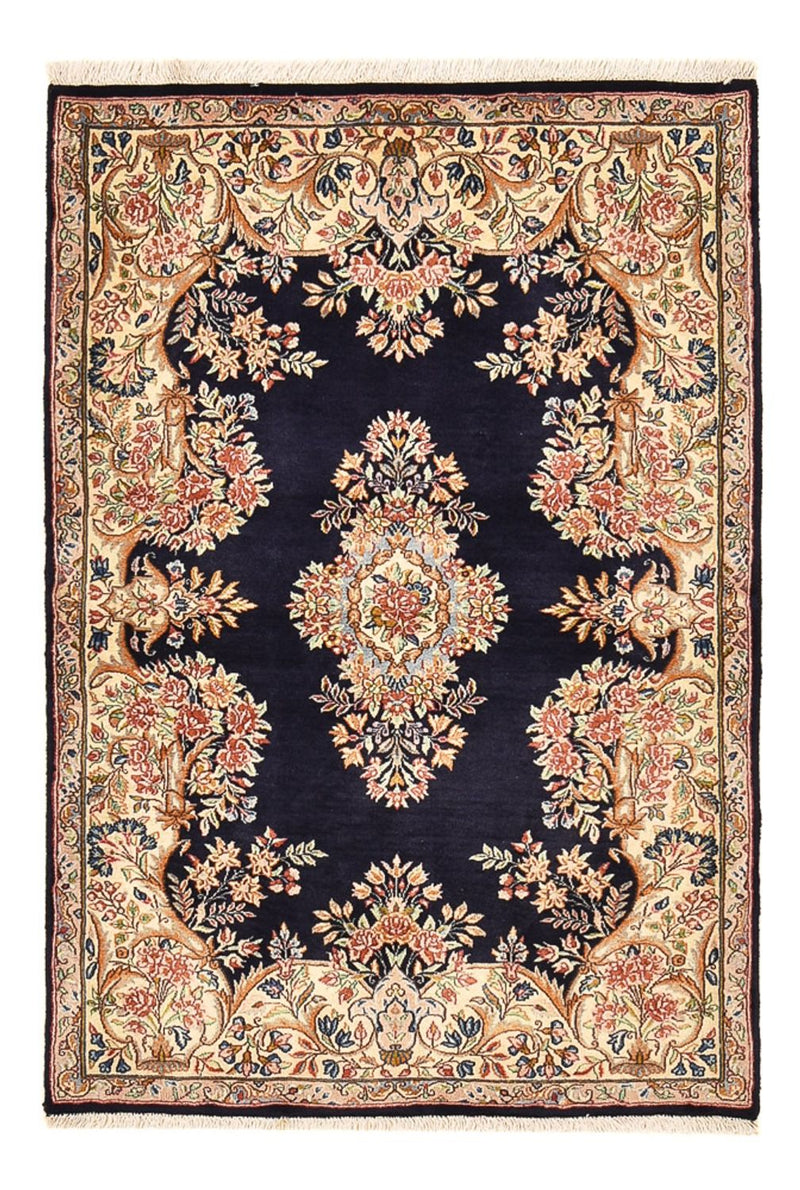 Alfombra persa - Real - 150 x 100 cm - azul oscuro