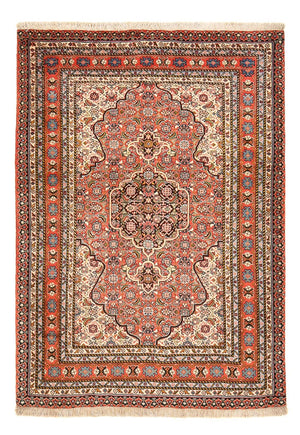 Alfombra persa - Tabriz - 156 x 110 cm - rojo claro