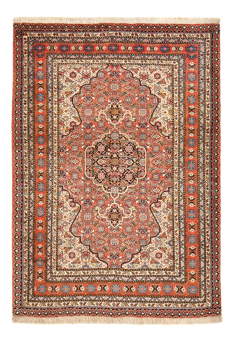 Alfombra persa - Tabriz - 156 x 110 cm - rojo claro