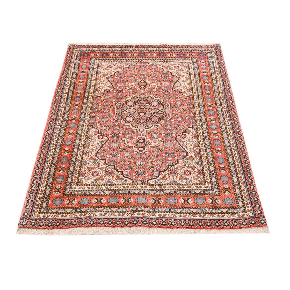 Alfombra persa - Tabriz - 156 x 110 cm - rojo claro