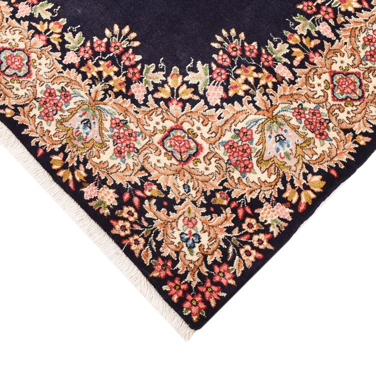 Alfombra persa - Real - 162 x 109 cm - azul oscuro