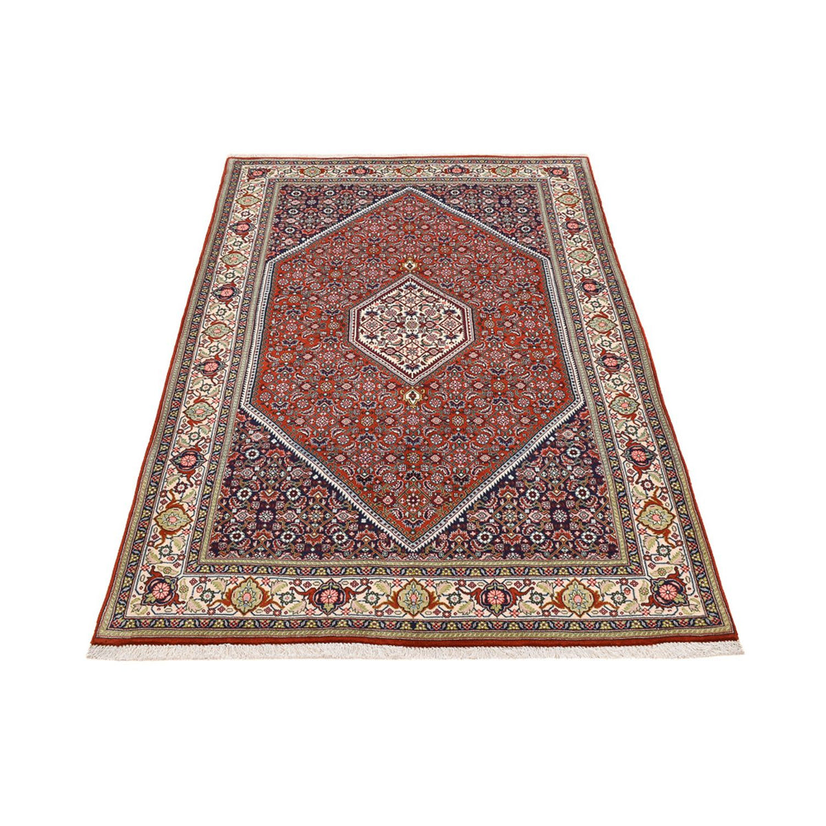 Alfombra persa - Bidjar - 203 x 135 cm - óxido
