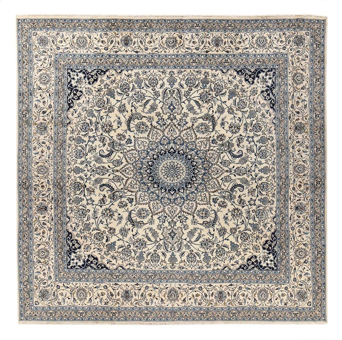 Alfombra Persa - Nain - Real - 404 x 390 cm - crema