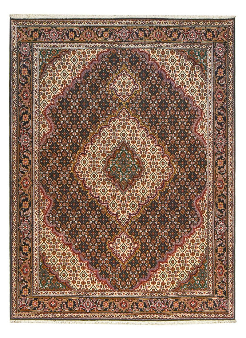 Alfombra Persa - Tabriz - Real - 201 x 150 cm - marrón