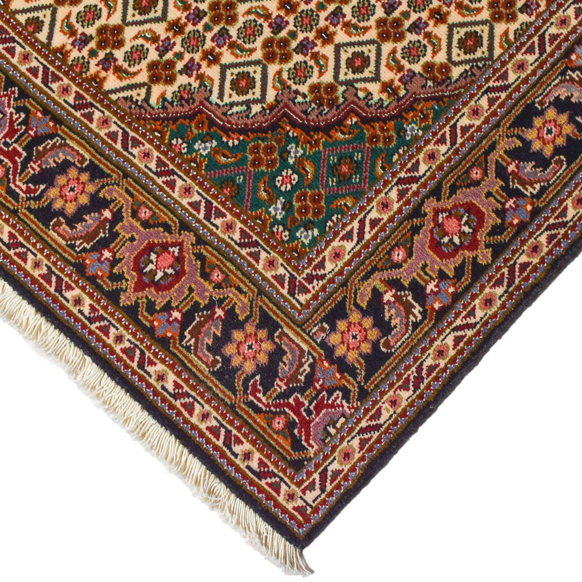 Alfombra Persa - Tabriz - Real - 201 x 150 cm - marrón