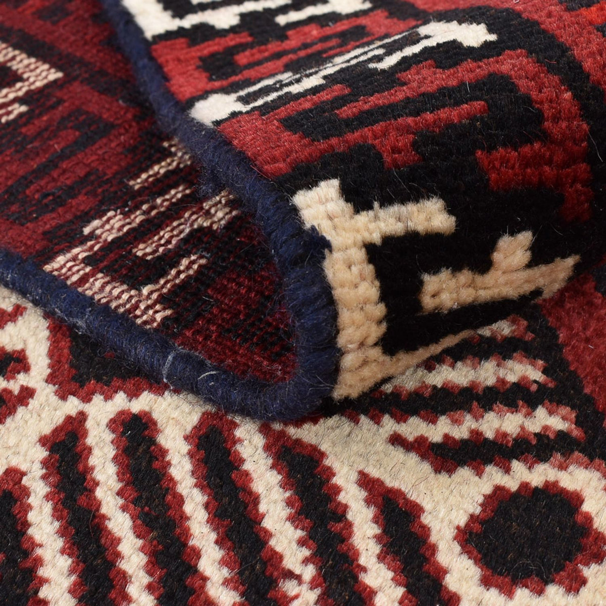 Alfombra persa - Real - 314 x 215 cm - rojo burdeos