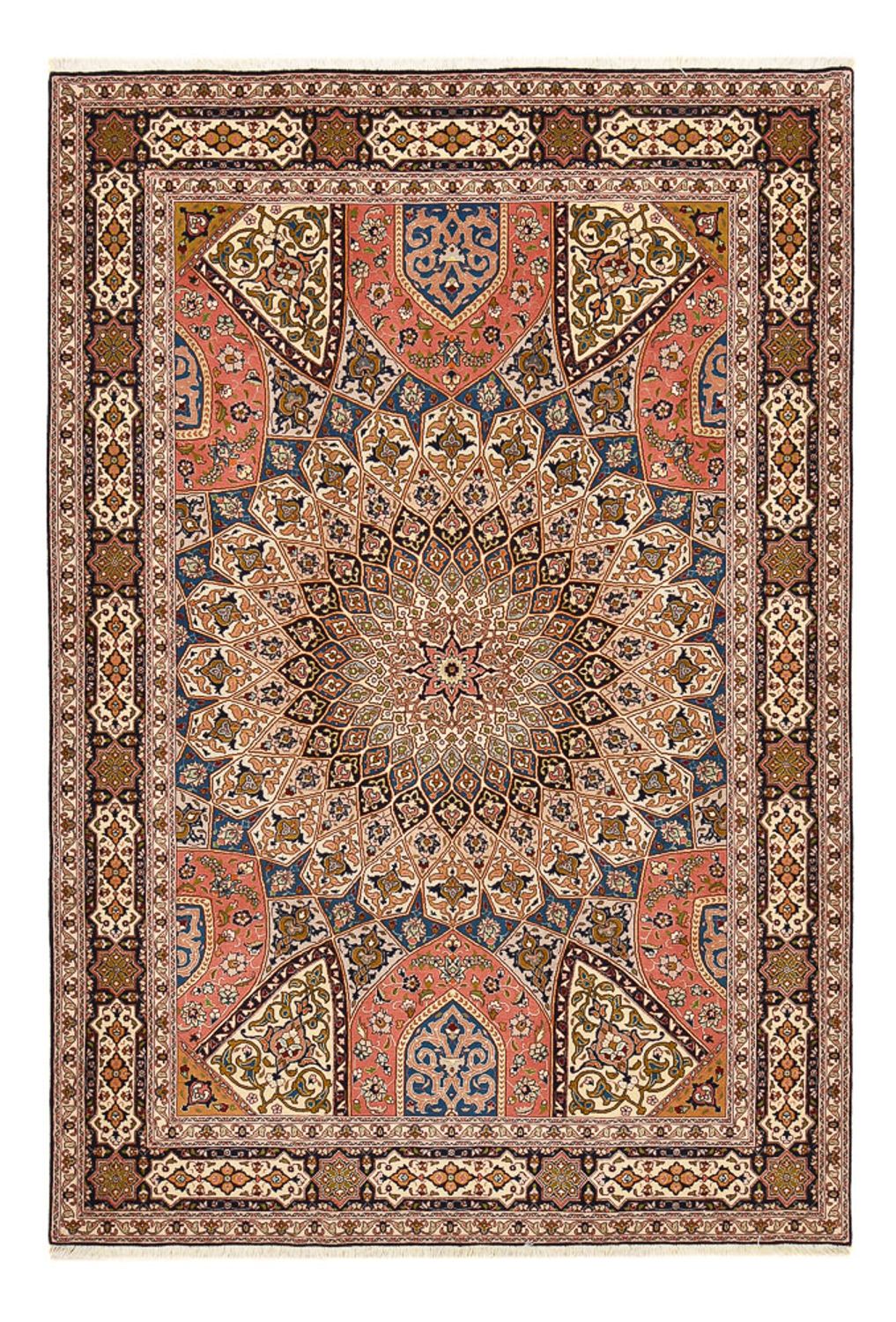 Alfombra Persa - Tabriz - Real - 250 x 170 cm - beige oscuro