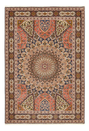 Alfombra Persa - Tabriz - Real - 250 x 170 cm - beige oscuro